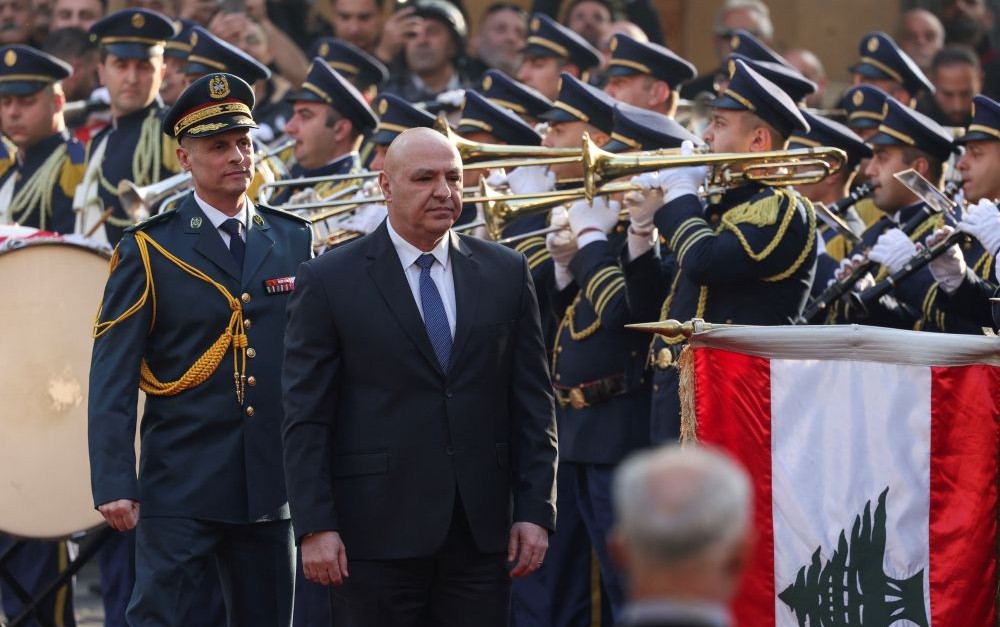 Joseph Aoun after being elected President of Lebanon, Beirut, Jan. 9, 2025. (Reuters)