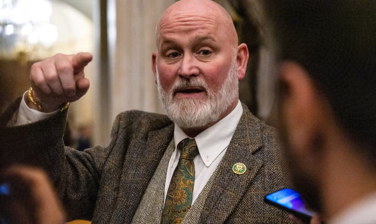 Rep. Derrick Van Orden (R-WI) speaks to reporters ahead of a vote to pass the American Relief Act on Capitol Hill in Washington, US, December 19, 2024. (Reuters)