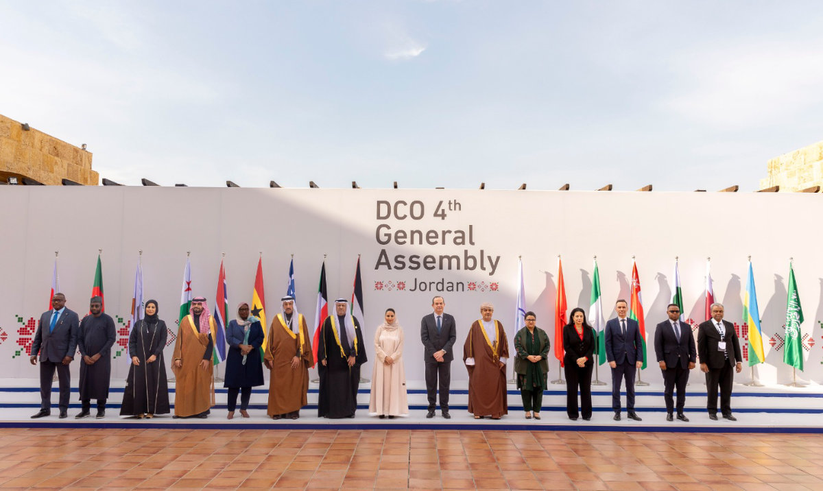 Representatives of member states of the DCO are pictured at its 4th General Assembly in Amman, Jordan. (Supplied)