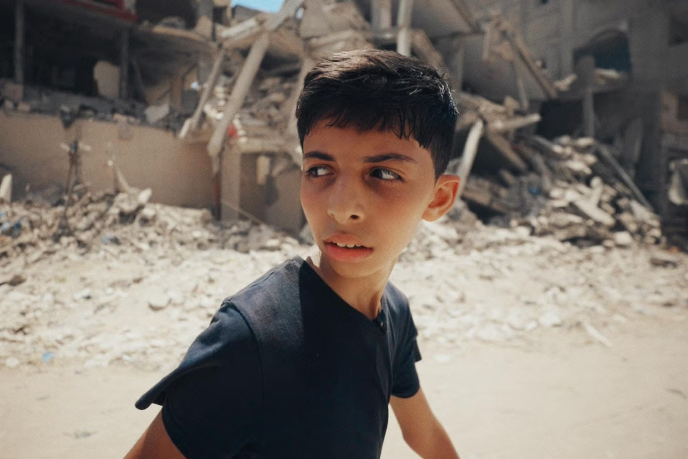 The film, which first aired on BBC Two on Monday, features 13-year-old Abdullah Al-Yazouri, the son of Ayman Alyazouri, Hamas’s deputy minister of agriculture. (BBC)