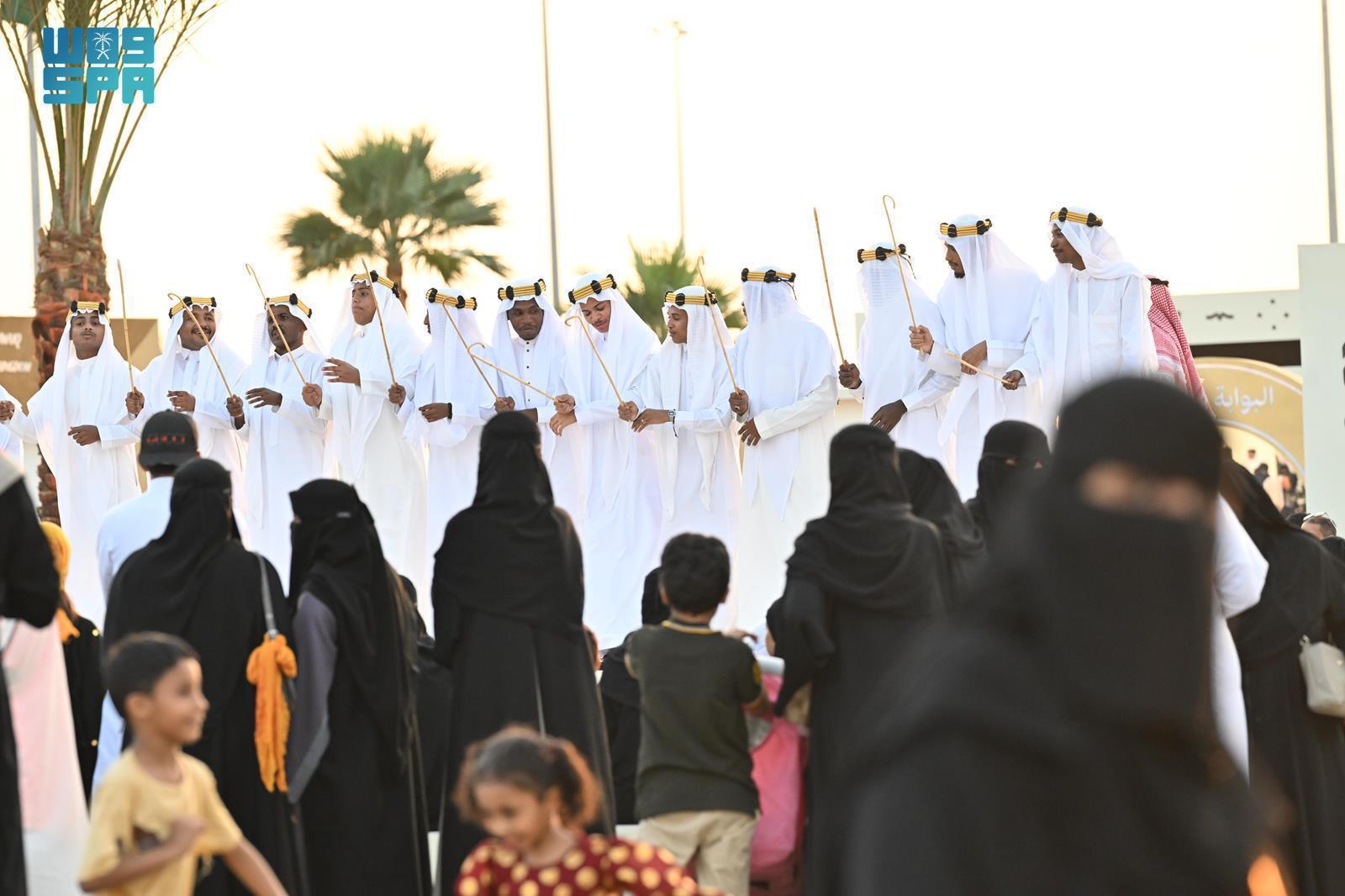 Saudi Arabia’s Ministry of Culture has organized an event called “Memory of the Land,” which runs until Sunday in various regions of the Kingdom to commemorate Founding Day. (SPA)