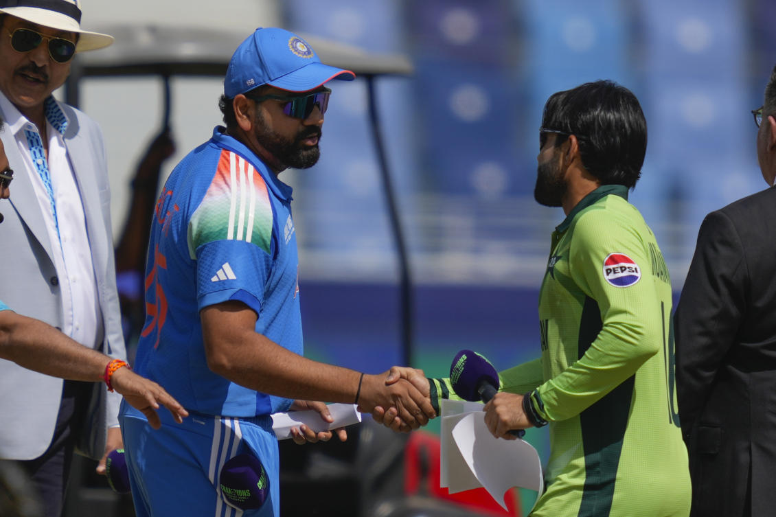 Pakistan skipper Mohammad Rizwan won the toss and elected to bat in a blockbuster Champions Trophy clash against India on Sunday as his side looks to stay alive in the tournament. (AP)