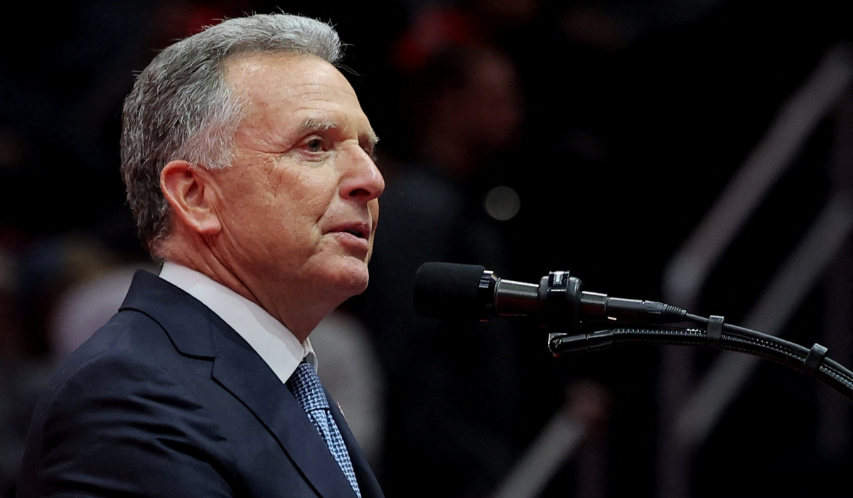 U.S. President Donald Trump's Middle East envoy-designate Steve Witkoff gives a speech at the inaugural parade inside Capital One Arena on the inauguration day of Trump's second presidential term, in Washington, U.S. January 20, 2025. (REUTERS)
