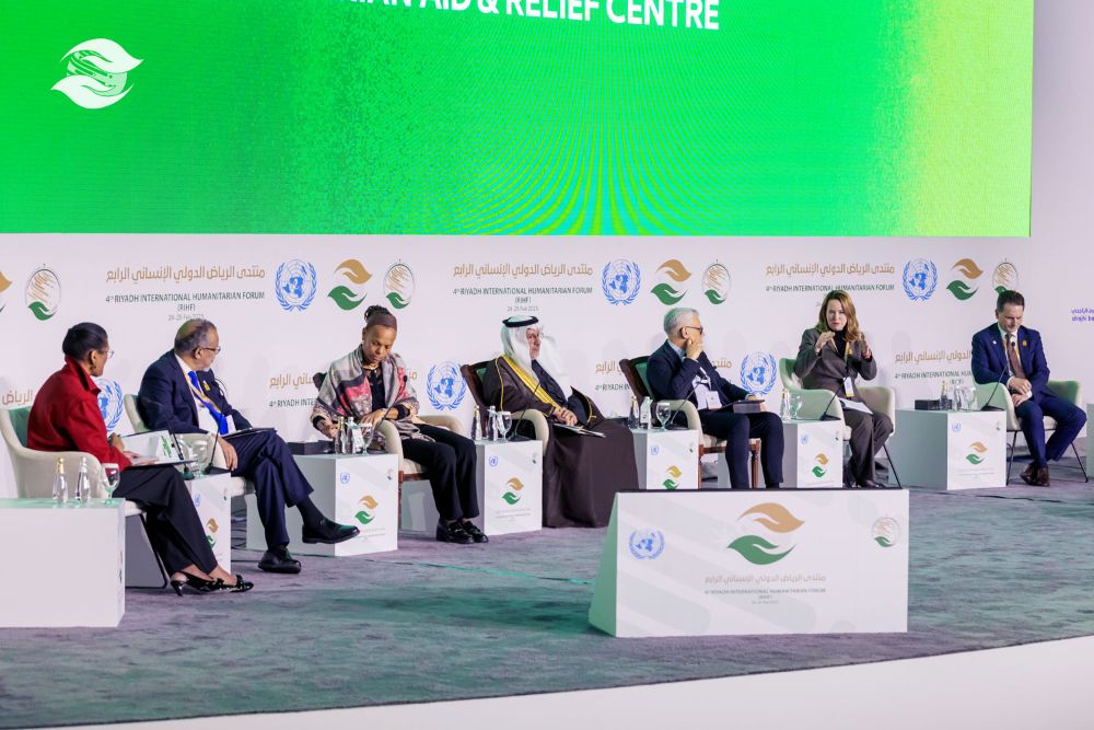 KSrelief’s humanitarian efforts have reached 106 countries with an amount exceeding $7.3bn, said Dr. Abdullah Al-Rabeeah at the Riyadh International Humanitarian Forum. (AN Photo/Rashid Hassan)