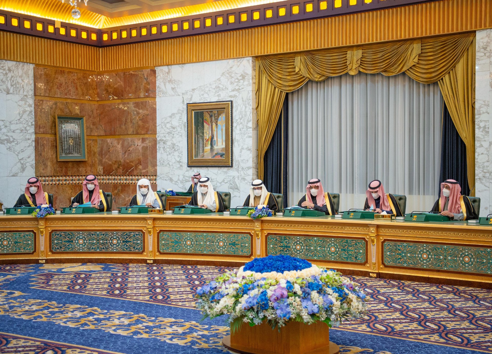 Saudi cabinet weekly meeting. (SPA)
