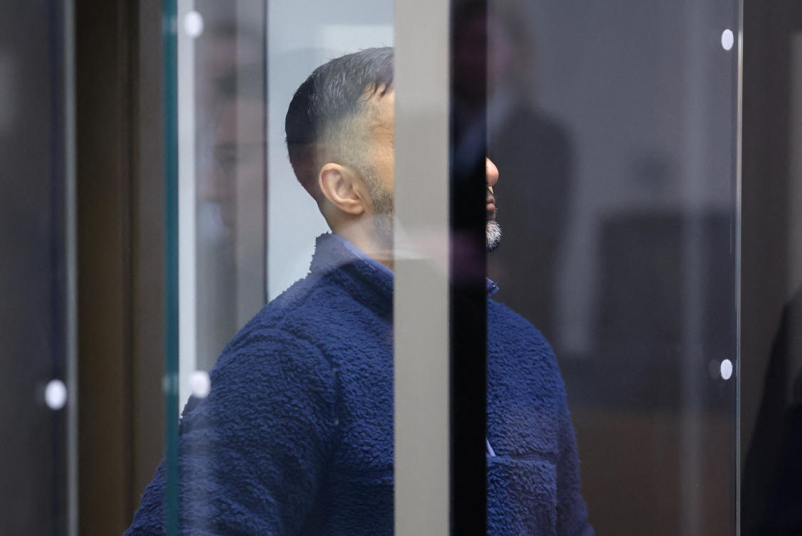 Dutch national Nazih R., one of the defendants accused of acting as a foreign operative for Hamas in Europe, appears in court, during their trial, in Berlin, Germany, February 25, 2025. (Reuters)