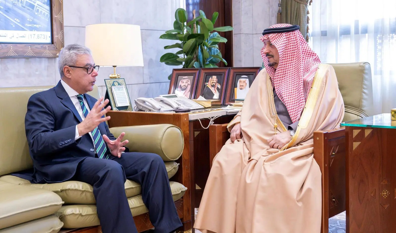 Prince Faisal wished Sarea success in his new role as ambassador. (SPA)