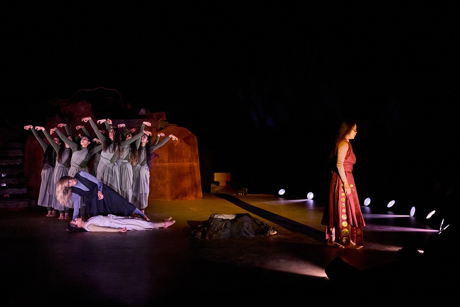 The site-specific dance piece was designed by Manal AlDowayan in collaboration with renowned English dancer and choreographer Akram Khan. (Supplied)