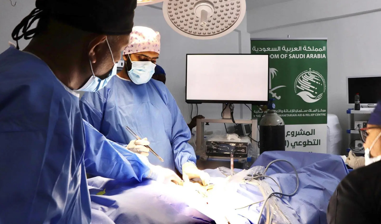 The Saudi aid agency KSrelief carried out a volunteer medical project for general surgery in Port Sudan, Sudan. (SPA)