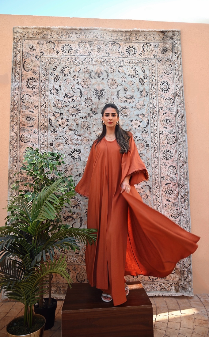 Farah Hammad’s Ramadan collection “reflects the harmony between organic forms.” (SUPPLIED)