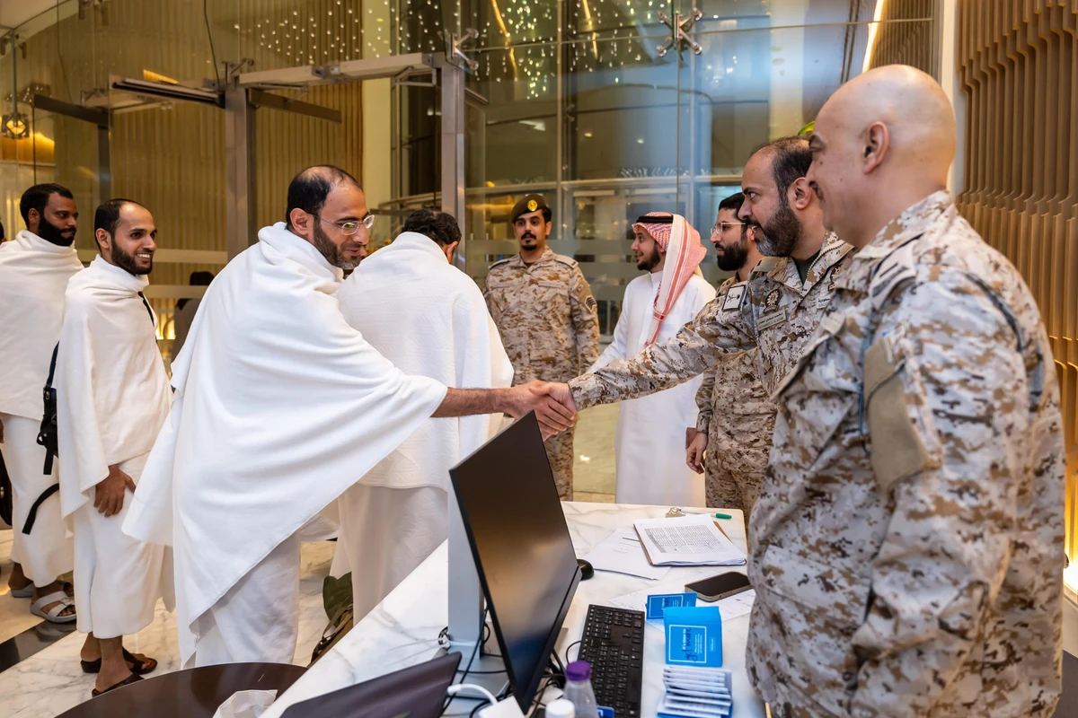 Contestants arrive to participate in the 10th International Military Qur'an Memorization Competition in Makkah. (Supplied)