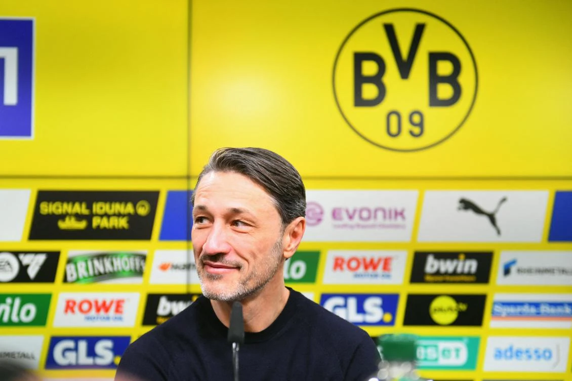 Borussia Dortmund’s new Croatian head coach Niko Kovac is pictured during a presentation press conference in Dortmund, on Feb. 4, 2025. (AFP)