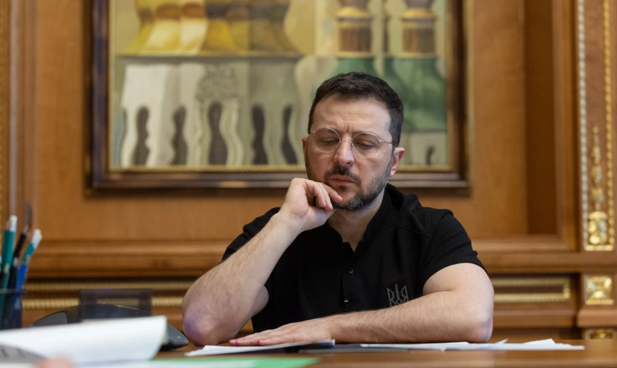 Ukrainian President Volodymyr Zelensky. (AFP)