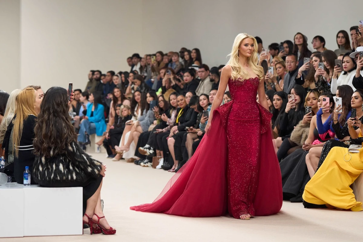 Miss Universe 2024 walks for Michael Cinco at Dubai Fashion Week