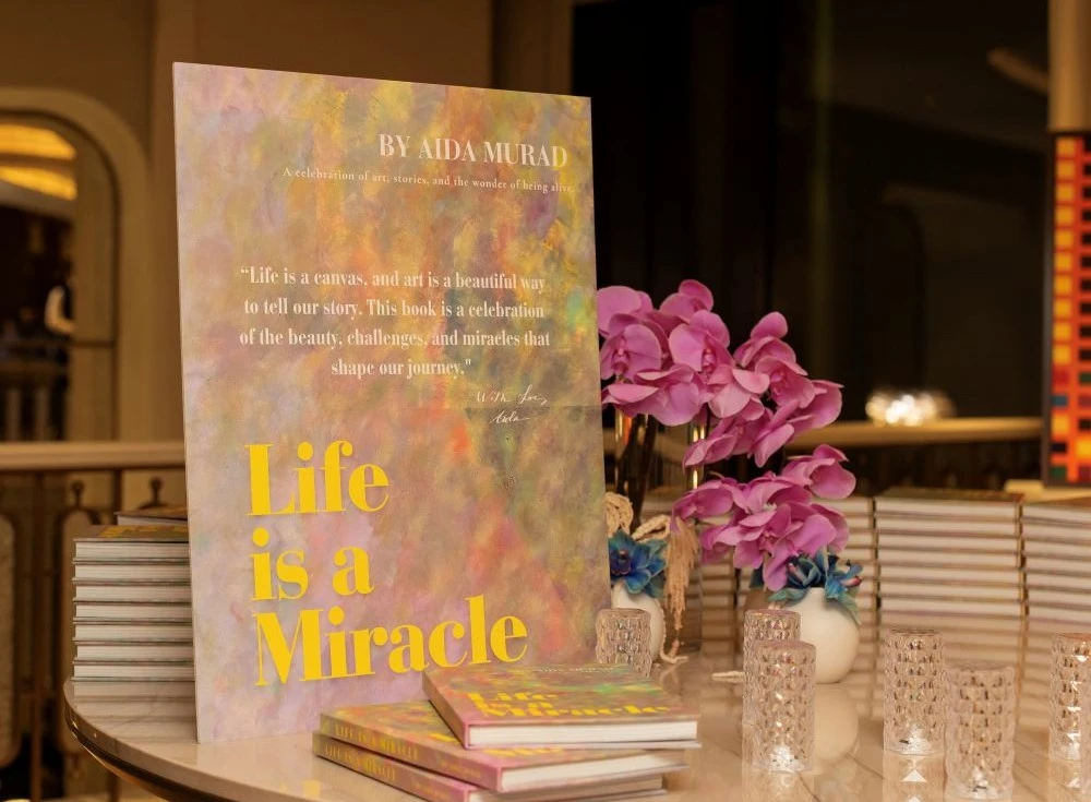 Aida Murad hosted an exhibition in the St. Regis Riyadh commemorating the launch of her new book Life Is a Miracle. (Supplied)