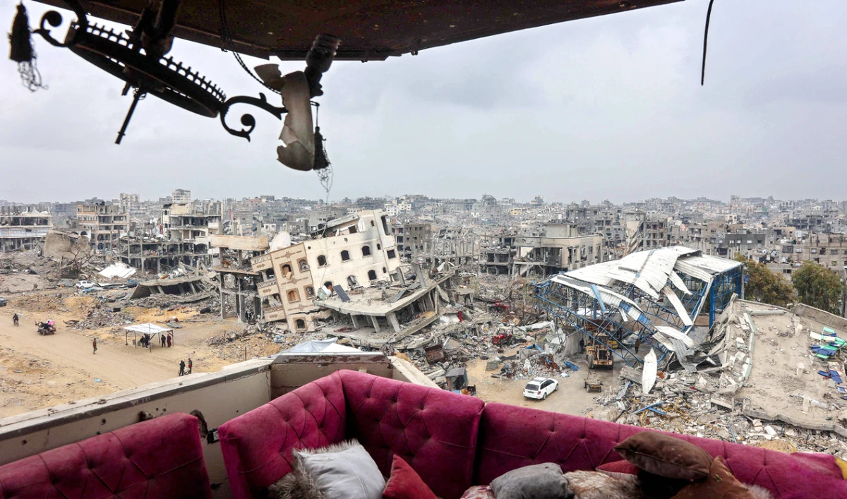 A general view of the destruction in the Gaza Strip following Israel’s war. (AFP)