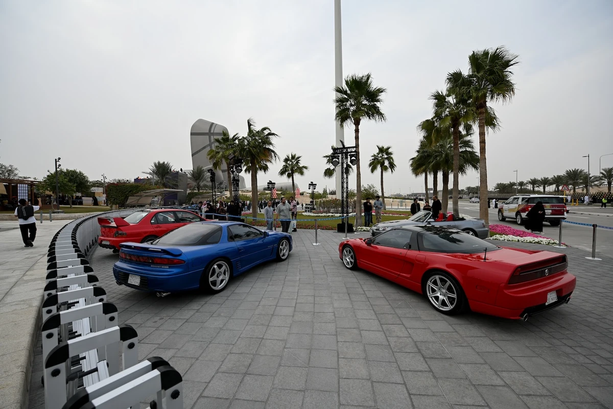 The exhibition features 13 cars, most of which are owned by private collectors in Qatif, and spans a variety of classic models, modern designs, and concept vehicles. (Supplied)