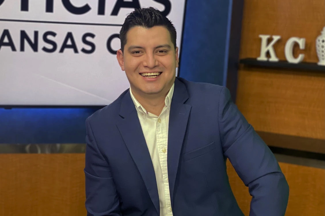 This photo provided by Telemundo Kansas City shows television reporter Adan Manzano, who was found dead in his hotel room, Feb. 5, 2025 while visiting New Orleans to cover the Super Bowl. (AP)