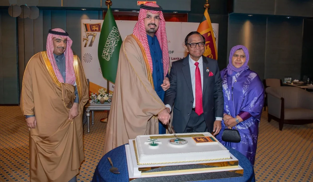 Sri Lankan embassy in Riyadh celebrates 77th anniversary of independence and 50th anniversary of Saudi-Sri Lankan diplomatic relations. (SPA)