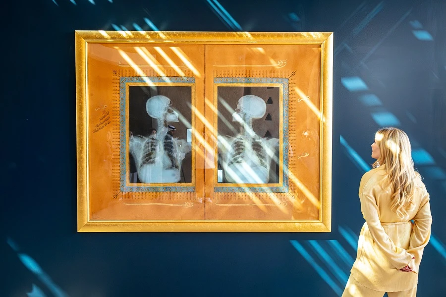 'Illumination Diptych (Makkiah Tale)' by Ahmed Mater. (Supplied)