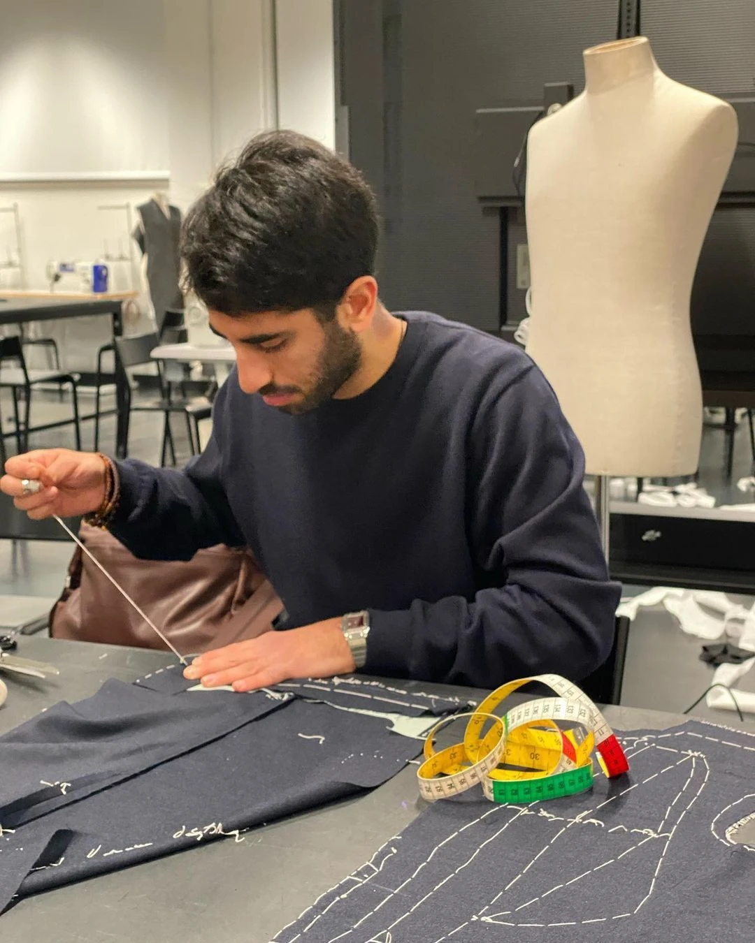 Yousef Tammar is a 23-year-old Saudi bespoke tailor currently studying at one of the world’s oldest schools of its kind in Italy. (Supplied)