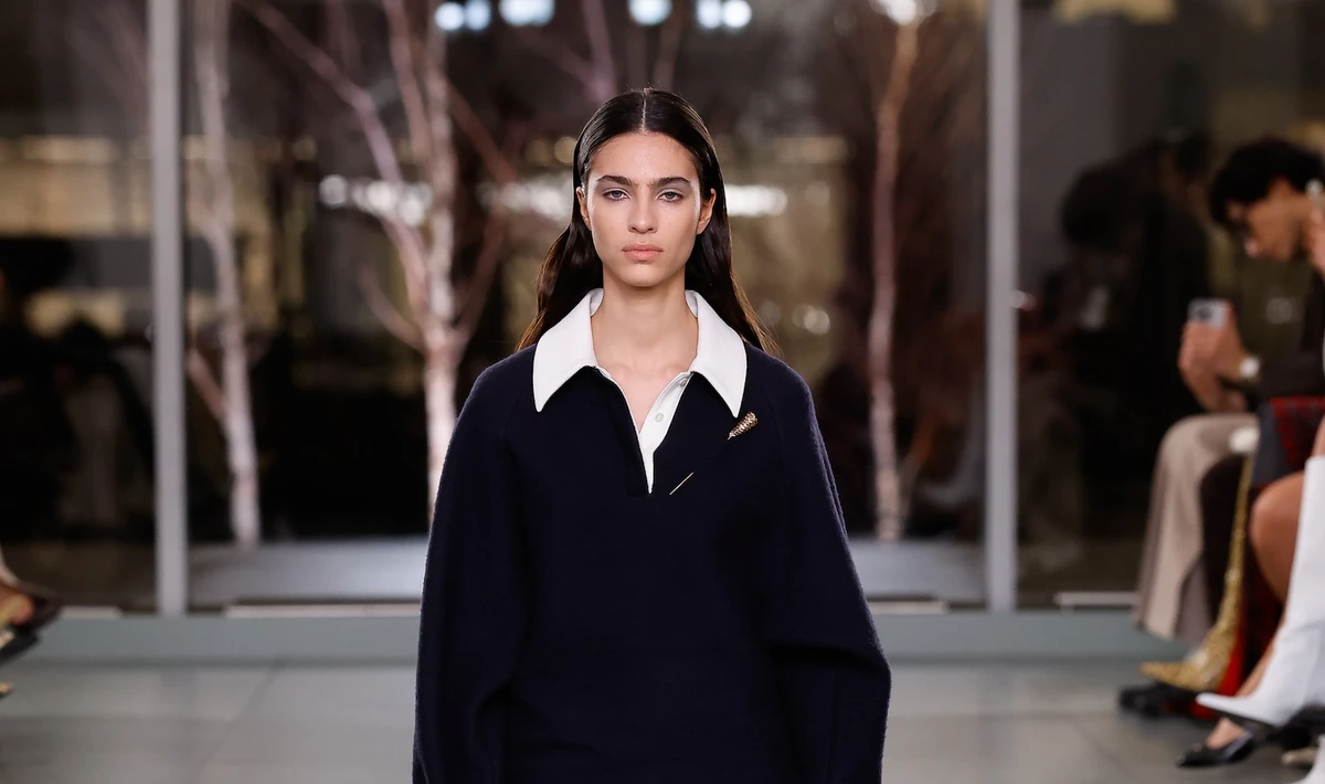 Loli Bahia, Mona Tougaard walk at Tory Burch’s Fall/Winter 2025 show in New York