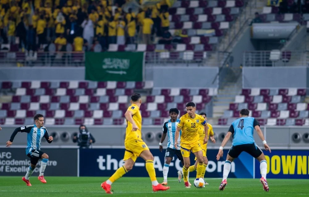 Al-Taawoun drew 2-2 with Al-Wakrah of Qatar in AFC Champions League Two. (X/@AltaawounFC)