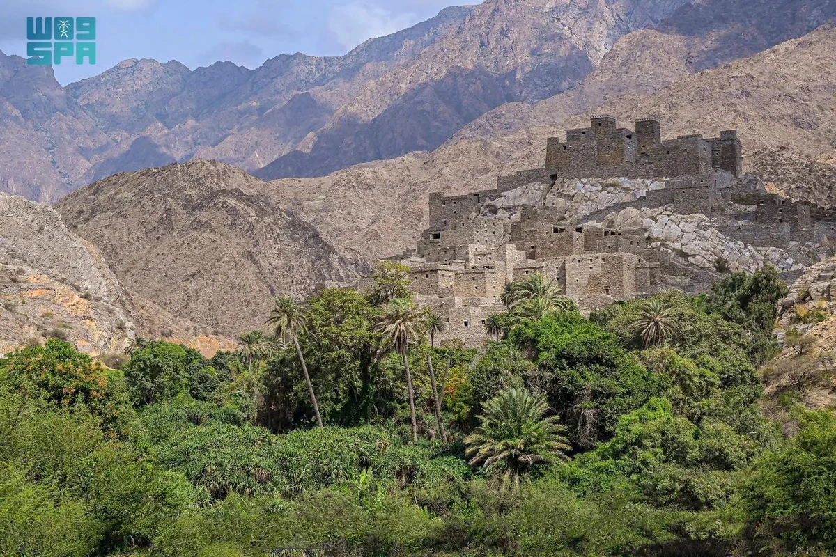 Home to historical monuments that span centuries, Al-Baha villages showcase traditional architecture constructed with stone and clay. (SPA)