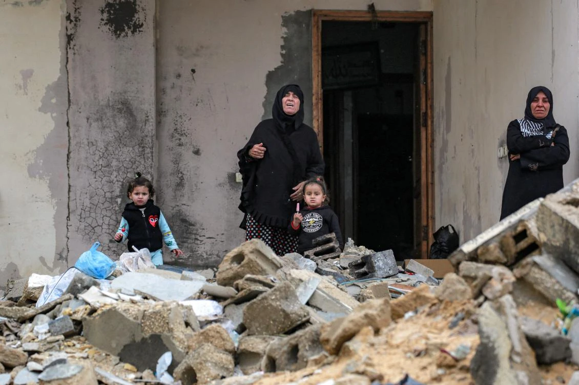 Israel threatened to launch a new war on Hamas that would displace all Palestinians from the territory if the militants do not release hostages this weekend. (AFP)