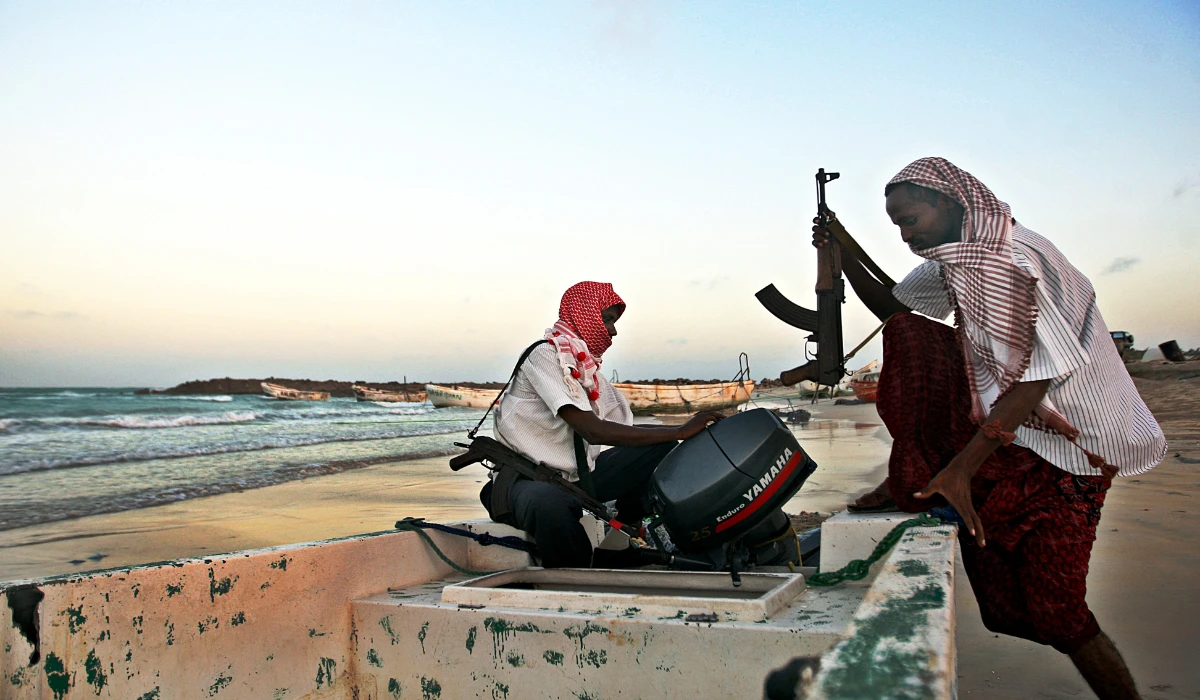 European naval force helps free ship seized by pirates