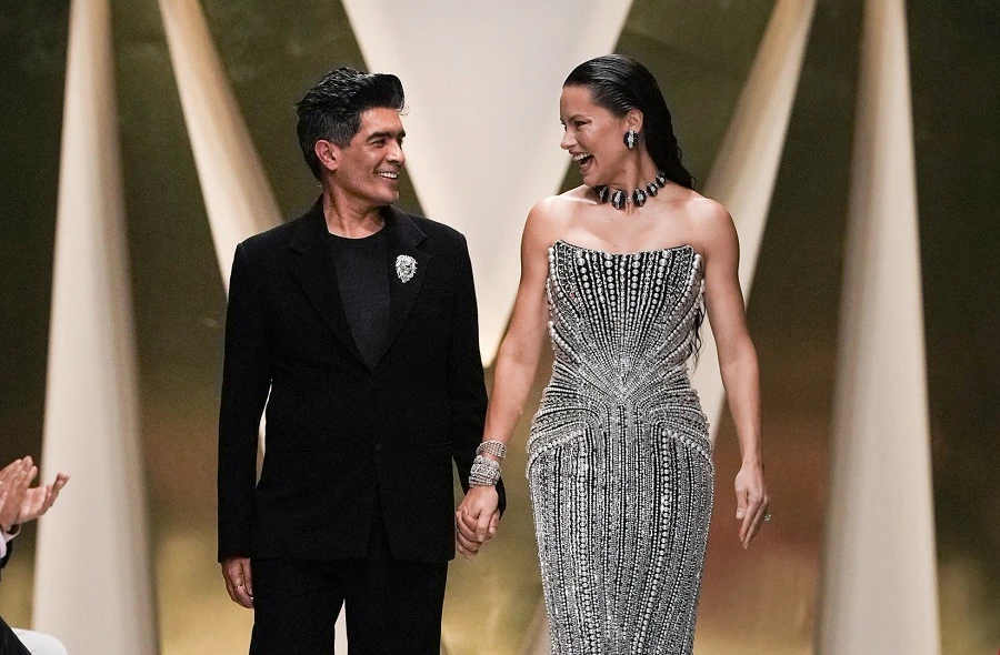 The designer closed out the latest edition of Dubai Fashion Week with supermodel Adriana Lima in February. (Supplied)