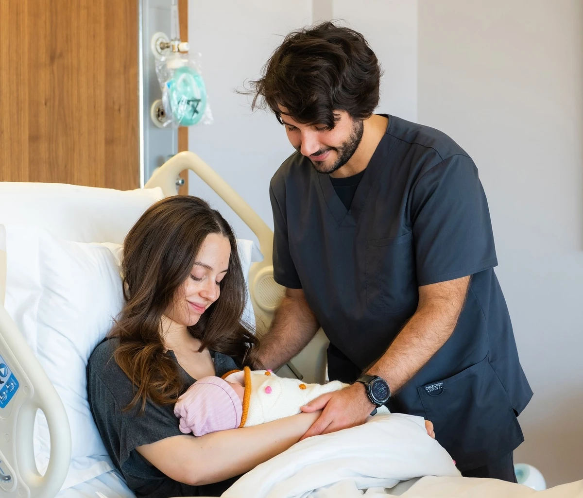 Jordan’s Princess Iman bint Abdullah II and her husband, Jameel Alexander Thermiotis, have welcomed a baby girl, Princess Amina. (Instagram)