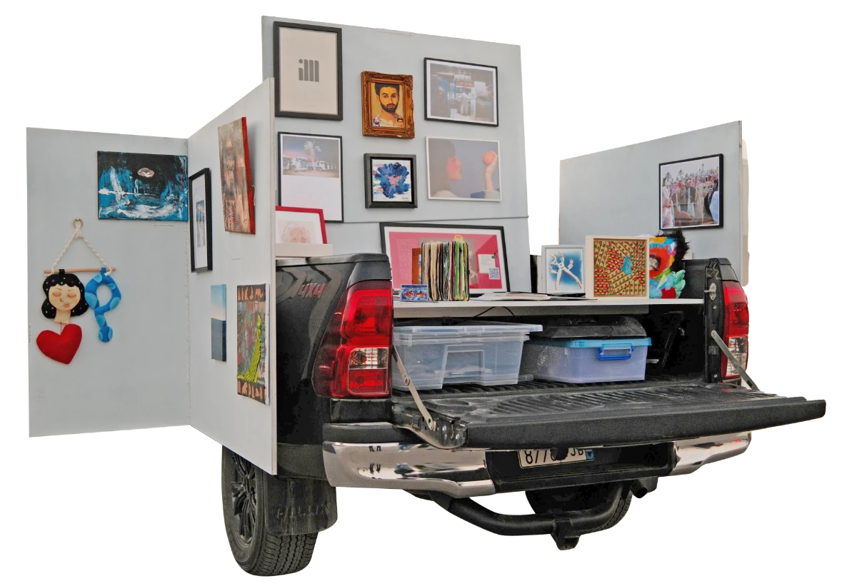 SINDBAD Collective was founded in 2021 in Jeddah by a group of artists, designers, curators and researchers who wanted to create a more inclusive and experimental art platform. The team has been on the road, collecting artwork, sharing music, and engaging with communities. (Supplied)