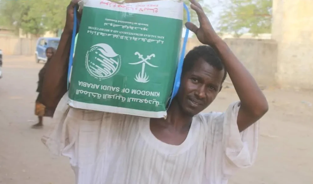 Saudi aid agency sends food to Sudan, clears mines in Yemen