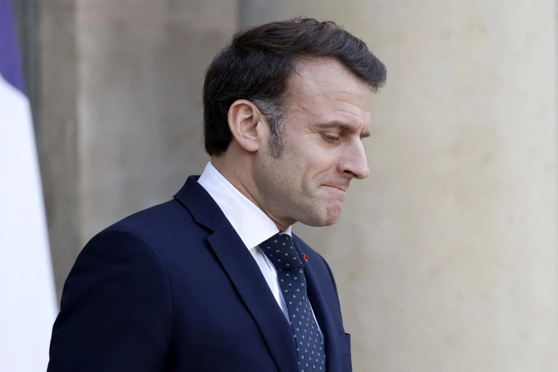On Monday, Macron convened key European leaders as well as NATO and EU chiefs for emergency talks to agree a coordinated response to Washington’s shock policy shift on Russia. (AFP)