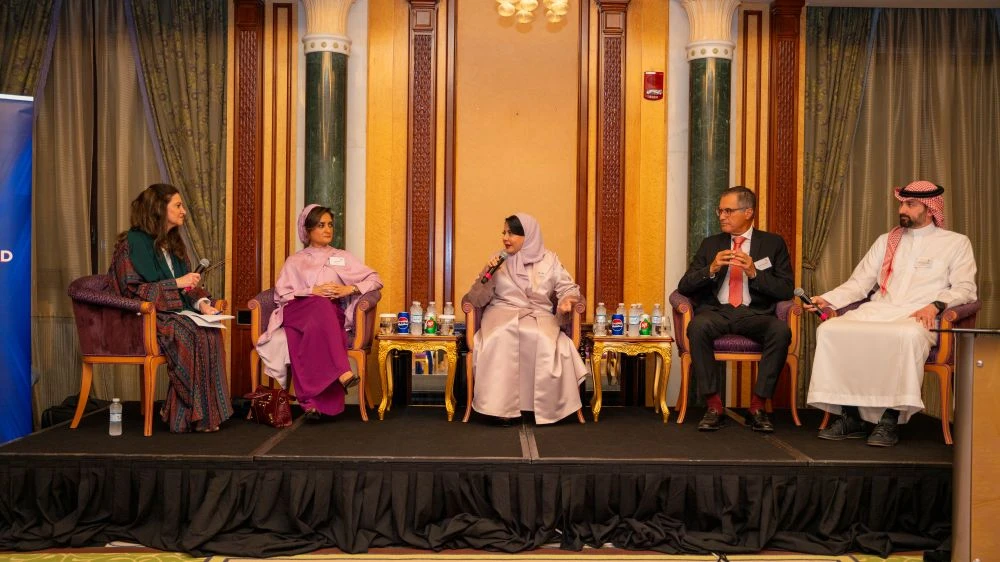 Maha Akeel, Loulwa Bakr, Dr. Fatmah Baothman, Nizar Kammourie and Fawaz Abu-Ghazaleh. (Supplied)
