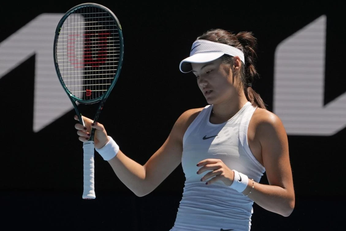 Emma Raducanu said she will be OK after what she called a “difficult experience” related to the presence of a man who had exhibited “fixated behavior” toward her at the Dubai Championships. (AP/File)