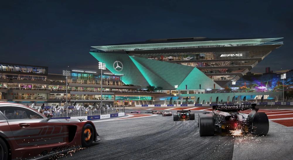 QIC, Mercedes-AMG and the Mercedes-AMG PETRONAS F1 Team have partnered to open an experience center dedicated to the iconic automotive brand in Qiddiya City. (Supplied)