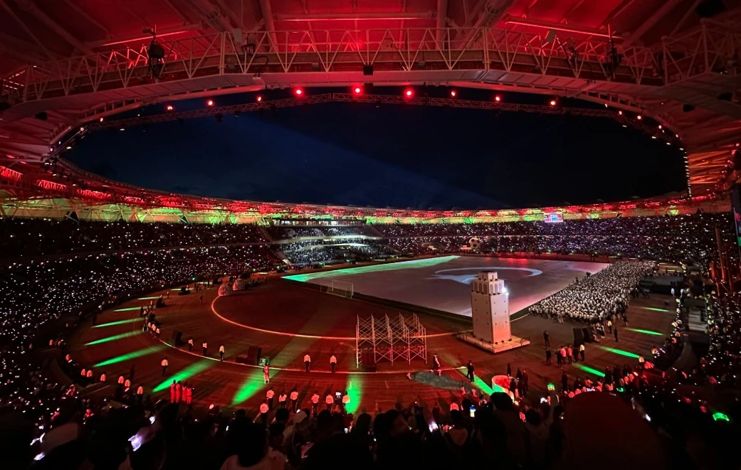 Libya's second-largest city Benghazi on Thursday opened its newly reconstructed international stadium with a high-profile ceremony featuring global football legends. (X/@WaN7i)