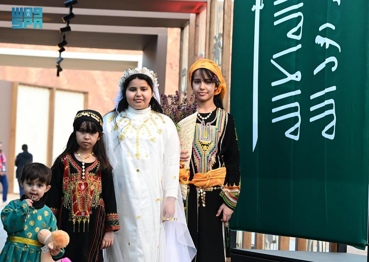Celebrations for Saudi Founding Day began on Saturday in AlUla under the theme “Al-Sarayah” and will continue until next Sunday. (SPA)