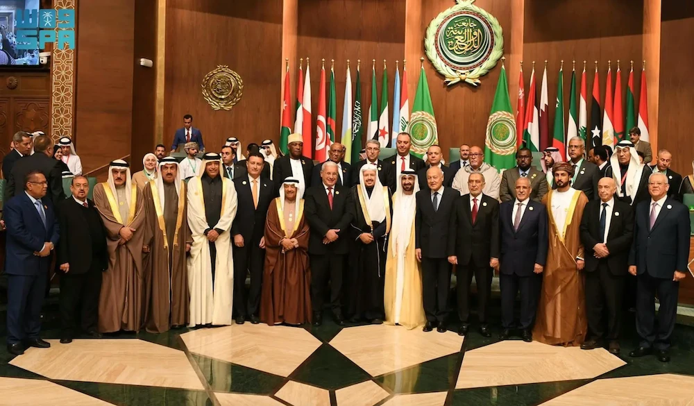 The Speaker of the Shoura Council, Sheikh Abdullah bin Mohammed bin Ibrahim Al Al-Sheikh, led Saudi Arabia’s delegation at the Seventh Conference of the Arab Parliament and the Presidents of Arab Councils and Parliaments, held at the League of Arab States headquarters in Cairo on Saturday. (SPA)