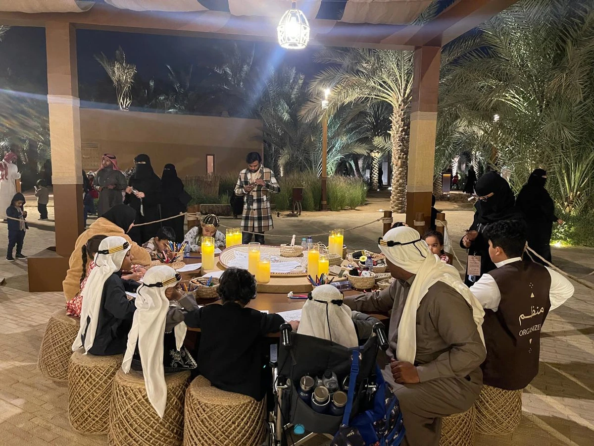 Workshops at Diriyah’s Founding Day celebrations. (AN photo)