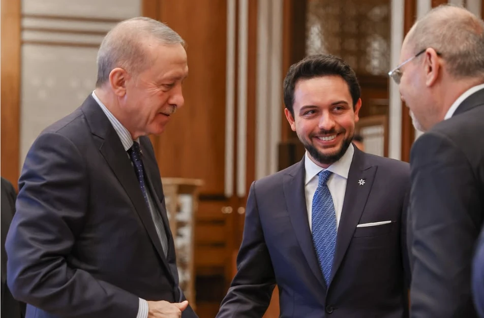 Jordan’s crown prince meets Turkish president in Ankara, discusses regional issues