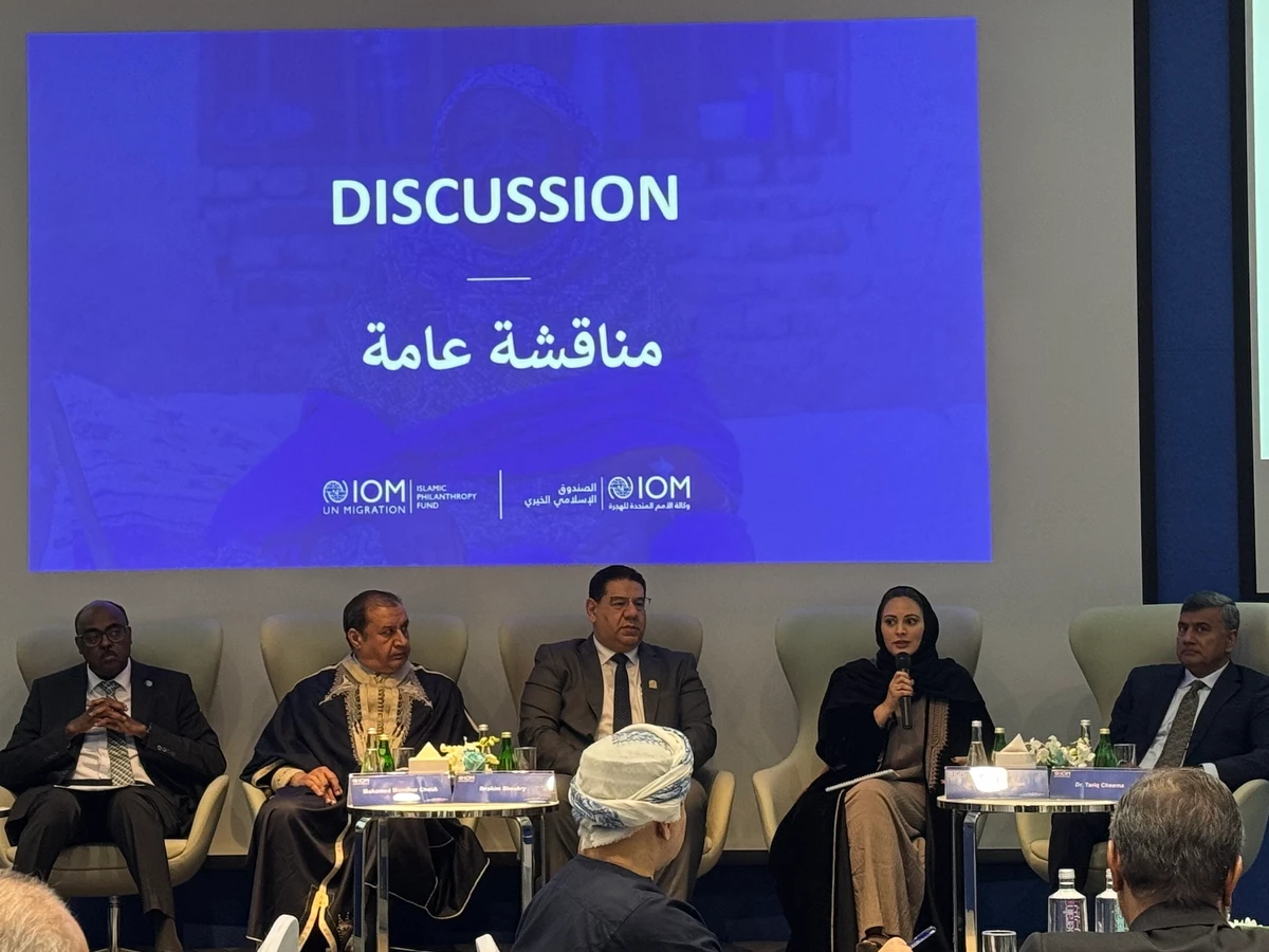 Experts and specialists spoke at a session held celebrating the official launch of IOM’s Islamic Philanthropy Fund, at the UN office in Riyadh on Tuesday. (AN photo by Hebshi Alshammari)