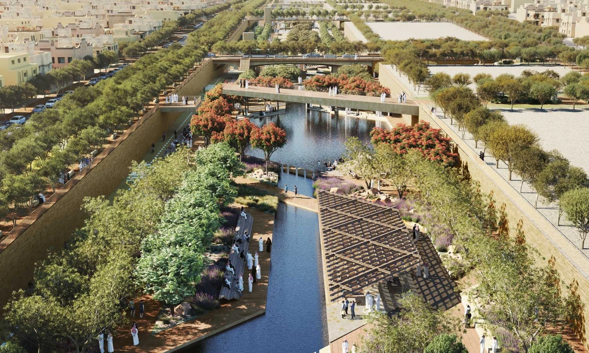 The project, led by the Sports Boulevard Foundation, is now 40 percent complete, with 83 km of the route set to be accessible to visitors starting Feb. 27, according to the Saudi Press Agency. File