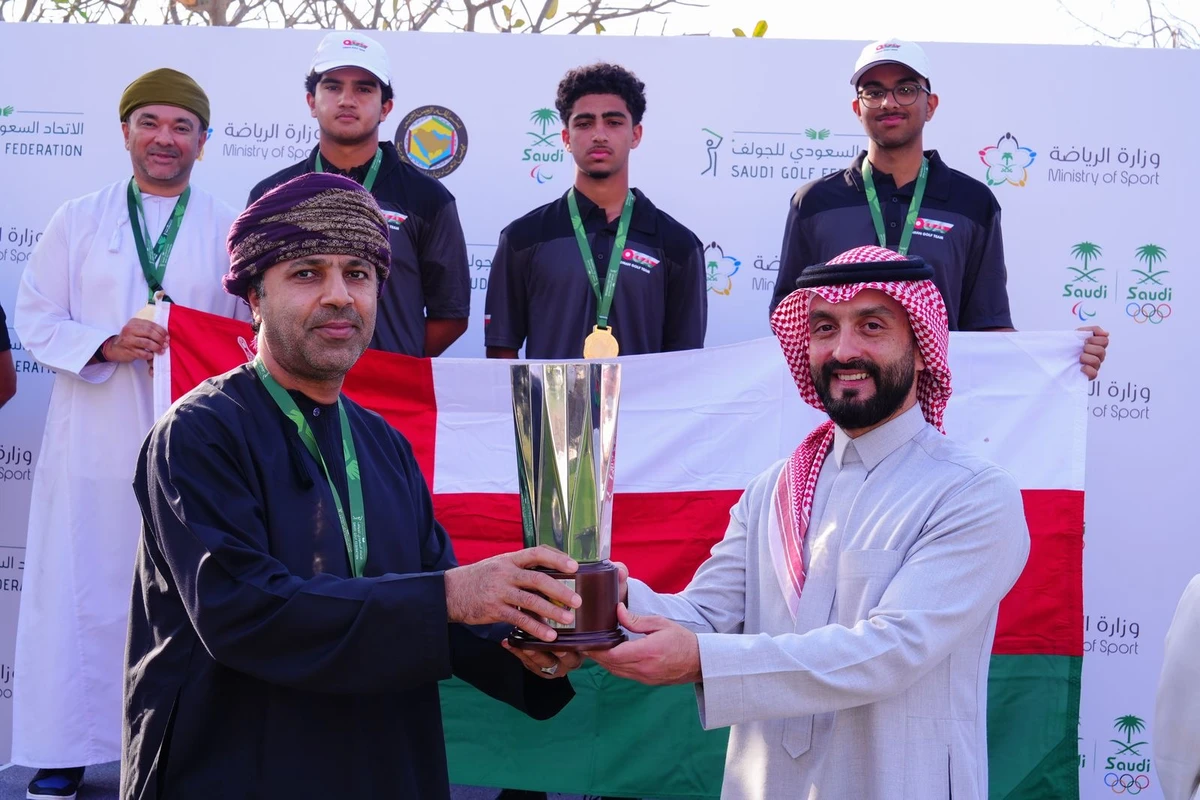Teams from the UAE, Qatar, and Bahrain claimed first, second and third place, respectively, in the men’s team competition at the GCC Golf Championship that concluded in Jeddah amid an electrifying atmosphere on Thursday. (Supplied)