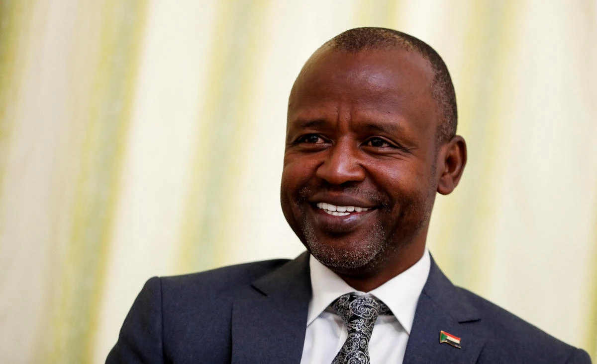 Al-Hadi Idris, head of an armed faction backing the planned government, speaks during a Reuters interview after the Sudan’s RSF, allied groups sign charter to form parallel government, in Nairobi, Feb. 24, 2025. (Reuters)