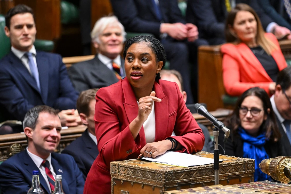 Britain's main opposition Conservative Party leader Kemi Badenoch (AFP)