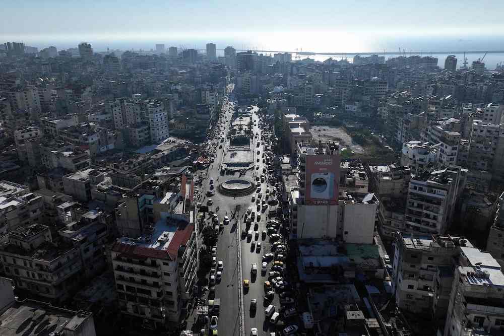 Above, an aerial view of Syria’s coastal city of Latakia on March 12, 2025. (AFP)