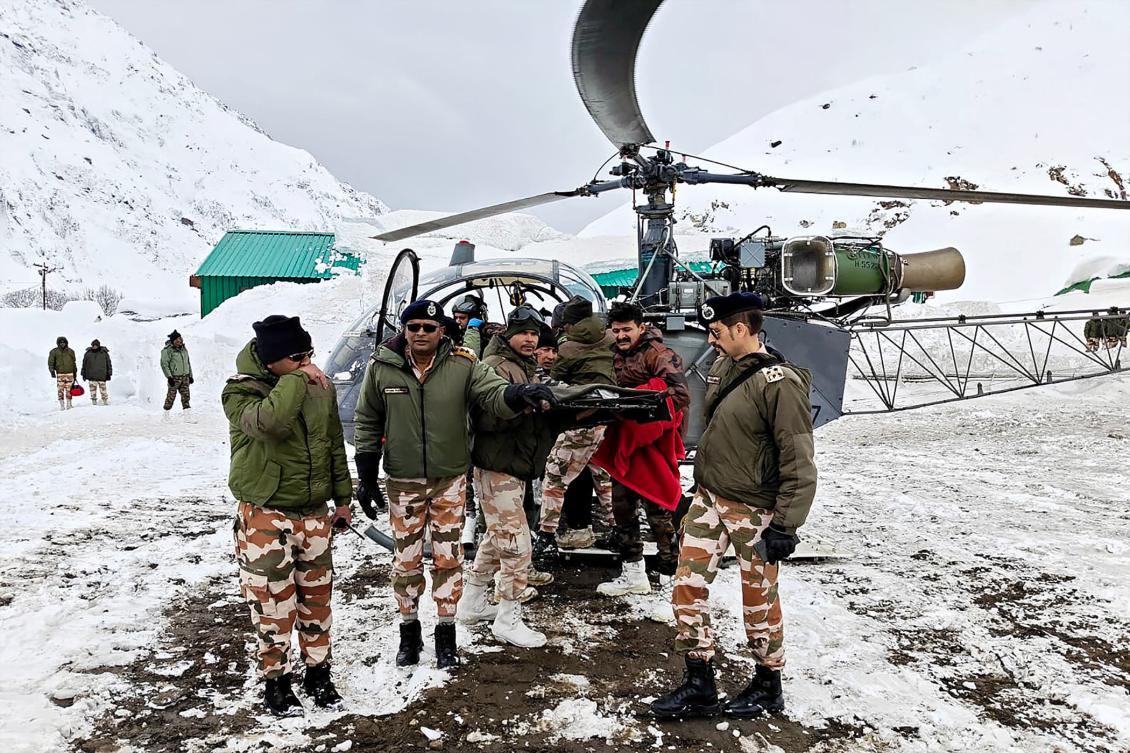 The death toll from an avalanche in northern India climbed to seven on Sunday as survivors recalled their dramatic rescue after hours buried under the snow and debris. (AFP)
